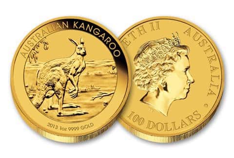 2013 1 oz Australian Gold Kangaroo