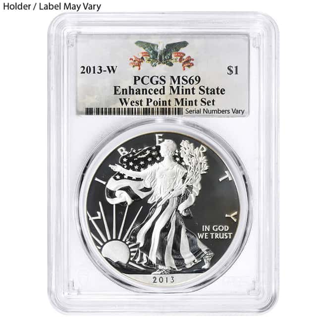 2013-W 1 oz Enhanced Silver American Eagle NGC/PCGS MS/SP 69