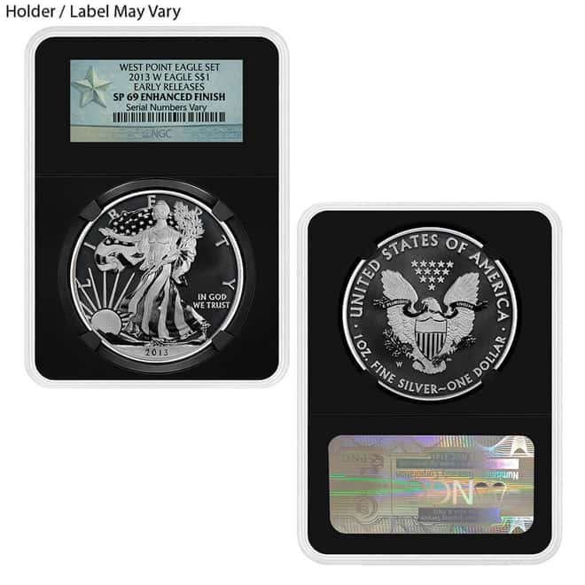 2013-W 1 oz Enhanced Silver American Eagle NGC/PCGS MS/SP 69