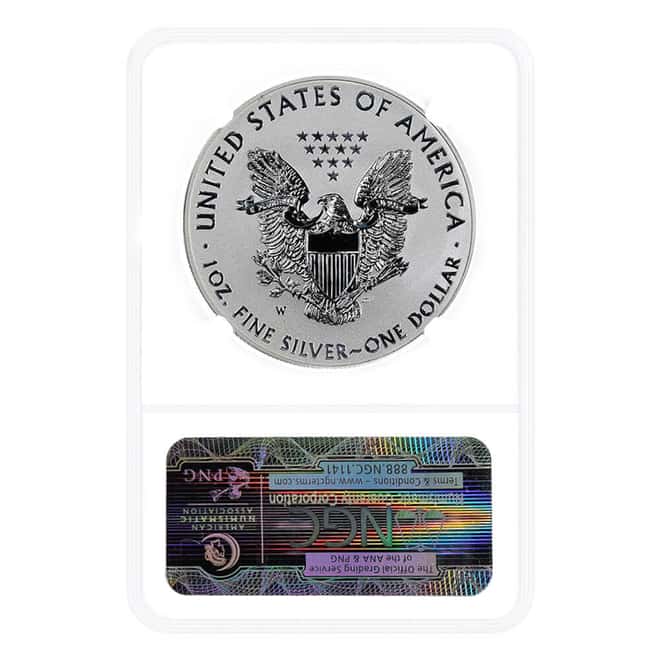 2013-W 1 oz Reverse Proof Silver American Eagle NGC PF 70
