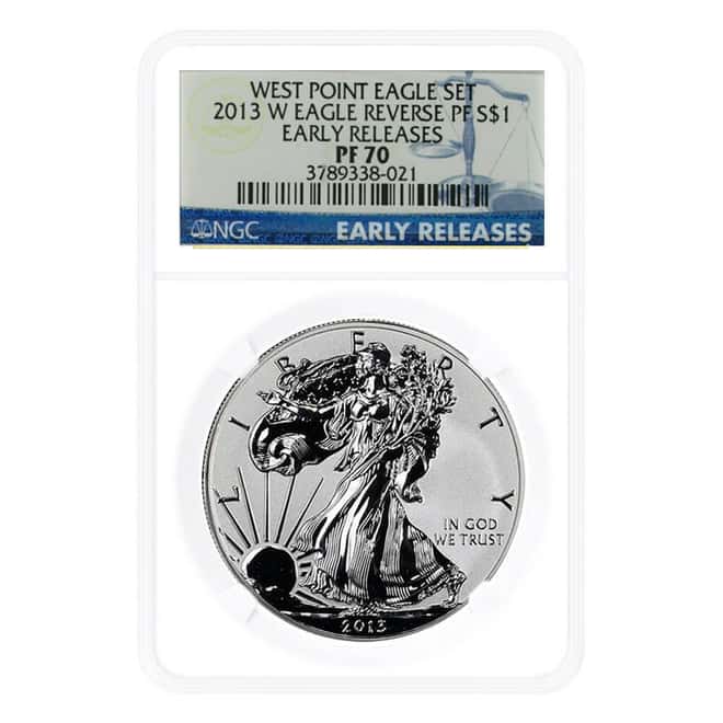 2013-W 1 oz Reverse Proof Silver American Eagle NGC PF 70