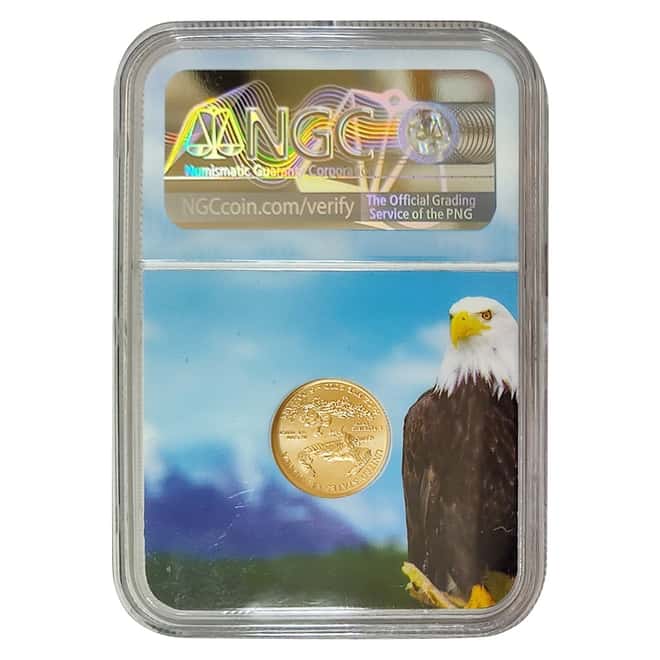 2013 1/10 oz $5 Gold American Eagle NGC MS 70 ER (Eagle Core Holder)