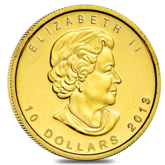 2013 1/4 oz $10 Canadian Gold Polar Bear .9999 Fine BU (Sealed)