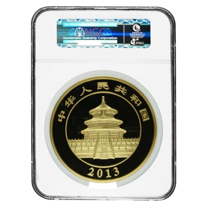2013 1 kilo Chinese Proof Gold Panda 10000 Yuan NGC PF 70 UCAM (w/Box & COA)
