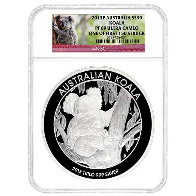 2013 1 Kilo Proof Silver Australian Koala Perth Mint NGC PF 69 UCAM