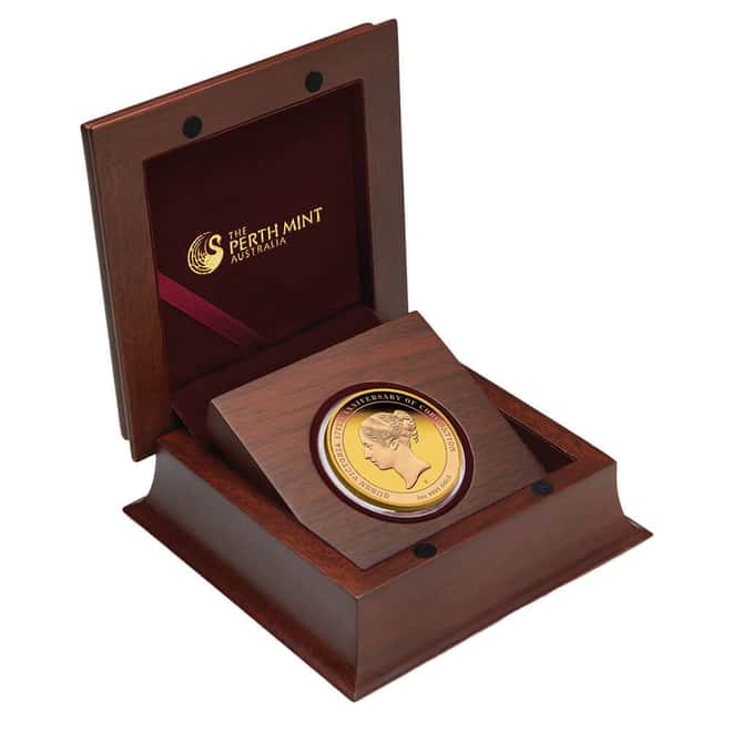 2013 2 oz Proof Gold Queen Victoria 175th Anniversary of Coronation Coin Perth Mint