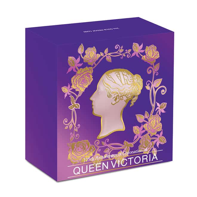 2013 2 oz Proof Gold Queen Victoria 175th Anniversary of Coronation Coin Perth Mint