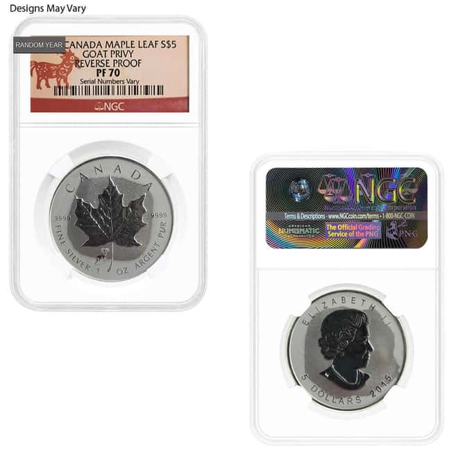 MILKY - 1 oz Silver Coin Random Mint NGC/PCGS MS/SP/PF 70 (Random Design/Year)