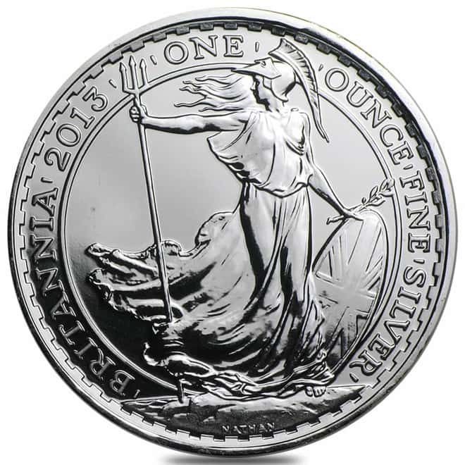 2013 Great Britain 1 oz Silver Britannia Coin Snake Privy BU