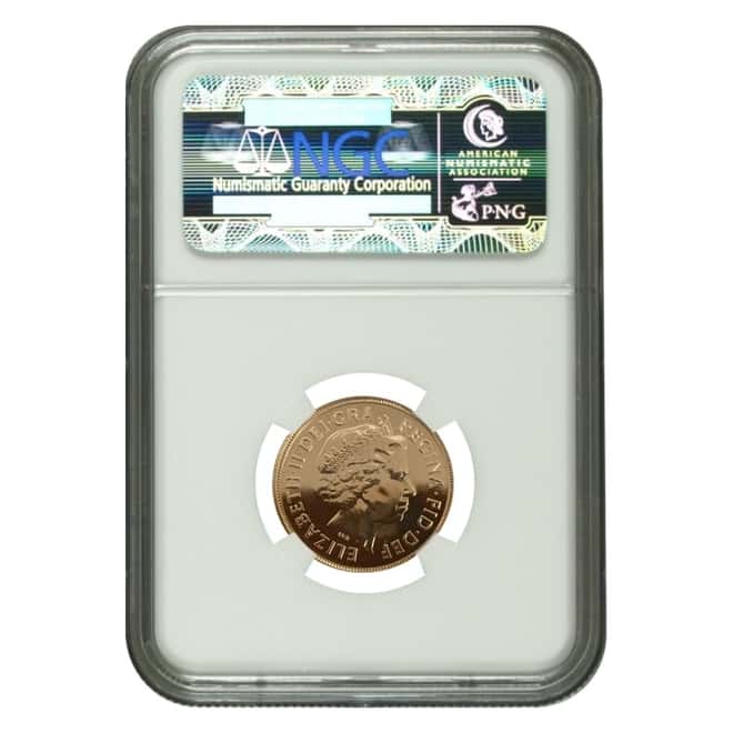 2013 India Gold Sovereign NGC Gem Unc