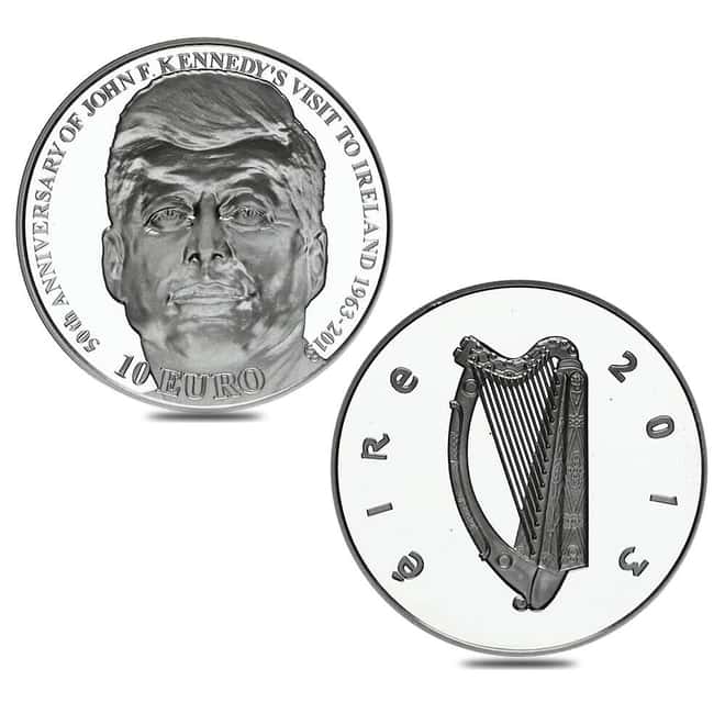 2013 Ireland John F. Kennedy Proof Gold/Silver 2-Coin Set