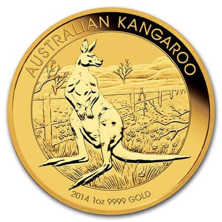 2014 1 oz Australian Gold Kangaroo Coin