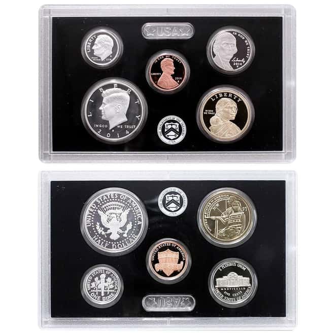 2014-S US Mint Proof Silver Set (w/Box & COA)