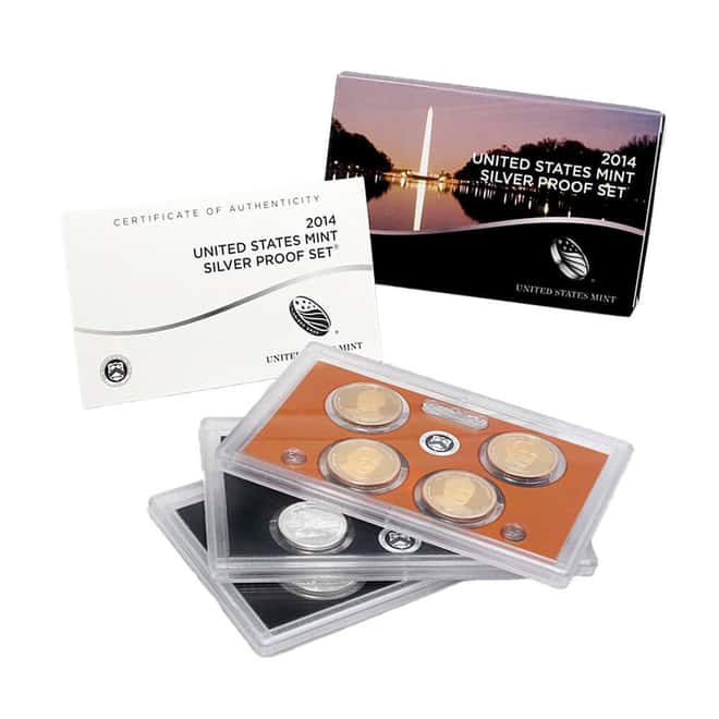2014-S US Mint Proof Silver Set (w/Box & COA)