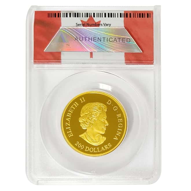 2014 1 oz Gold Canadian Bald Eagle Protecting Her Nest Coin ANACS PF 70 DCAM