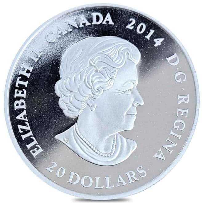 2014 Canada 1 oz Maple Leaf Impression Proof Silver Coin