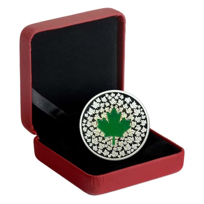 2014 Canada 1 oz Maple Leaf Impression Proof Silver Coin
