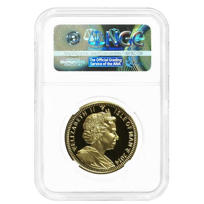 2014 Isle of Man 1 oz Proof Angel Gold Coin NGC PF 70 UCAM