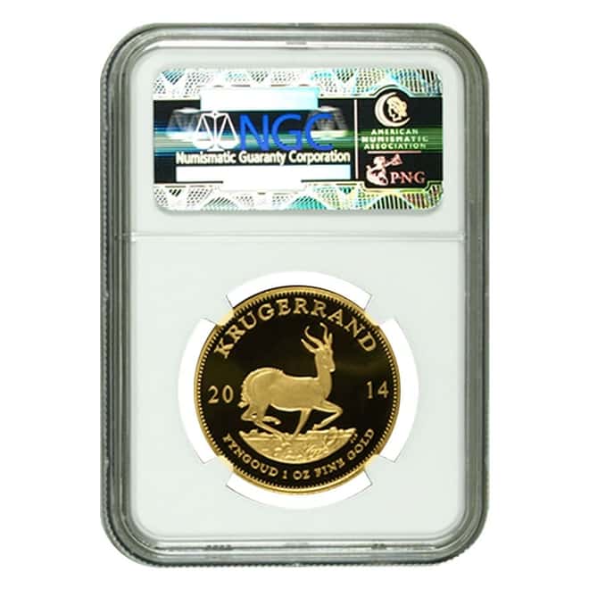 2014 South Africa 1 oz Proof Gold Krugerrand NGC PF 69 UCAM