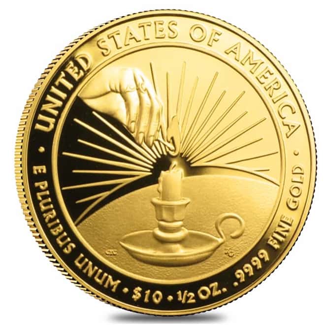2014 W 1/2 oz $10 First Spouse - Eleanor Roosevelt Gold Proof Coin (w/Box & COA)