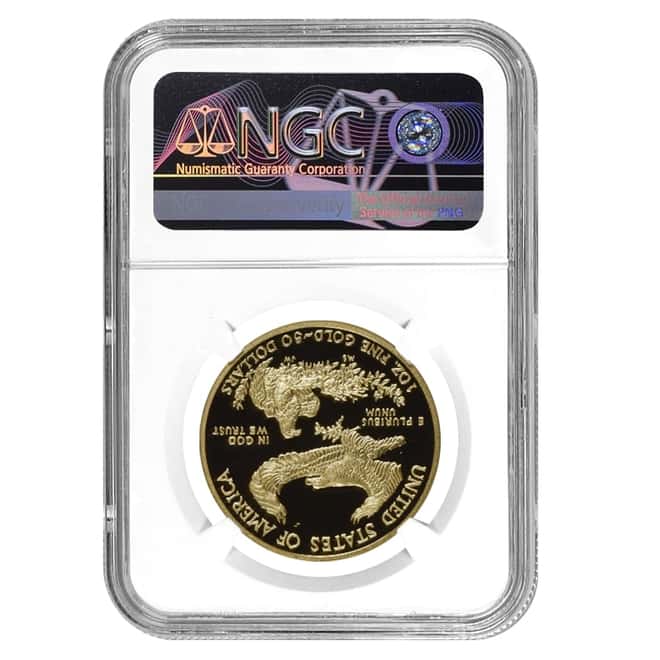 2014 W 1 oz $50 Proof Gold American Eagle NGC PF 70 UCAM (Rhett Jeppson Sign)