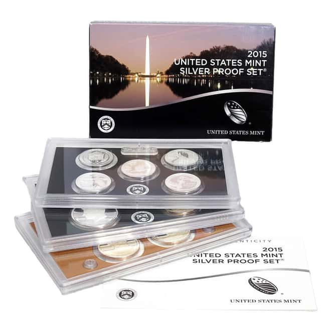 2015-S US Mint Proof Silver Set (w/Box & COA)