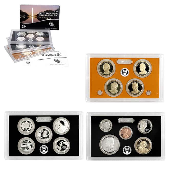 2015-S US Mint Proof Silver Set (w/Box & COA)