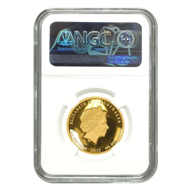2015 1 oz Proof Gold Australian Great White Shark High Relief NGC PF 70 UCAM