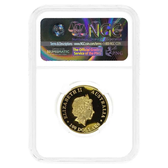 2015 1 oz Proof Gold Australian Kangaroo High Relief Perth Mint NGC PF 70 UCAM