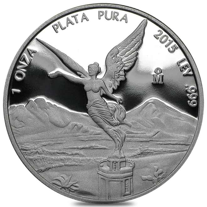 2015 1 oz Proof Mexican Silver Libertad Coin .999 Fine