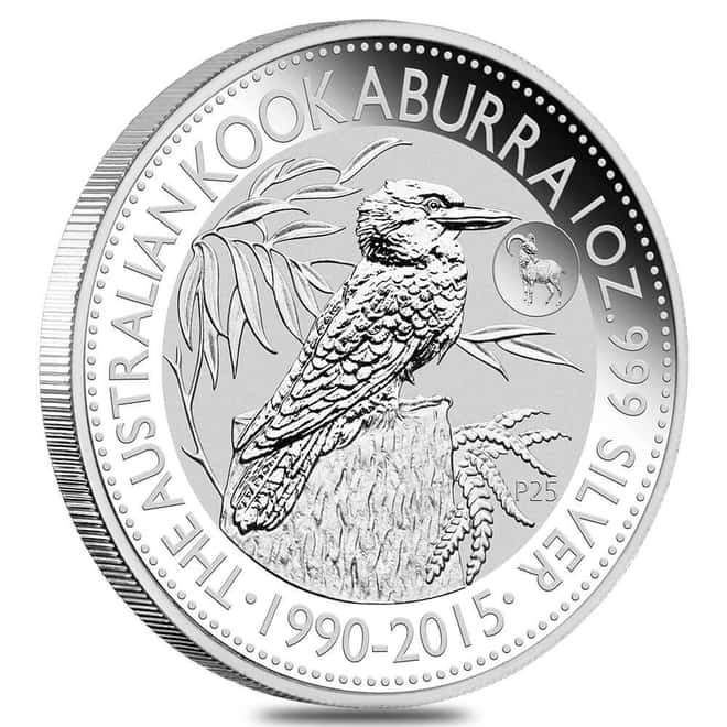 2015 1 oz Silver Australian Kookaburra Goat Privy Perth Mint BU
