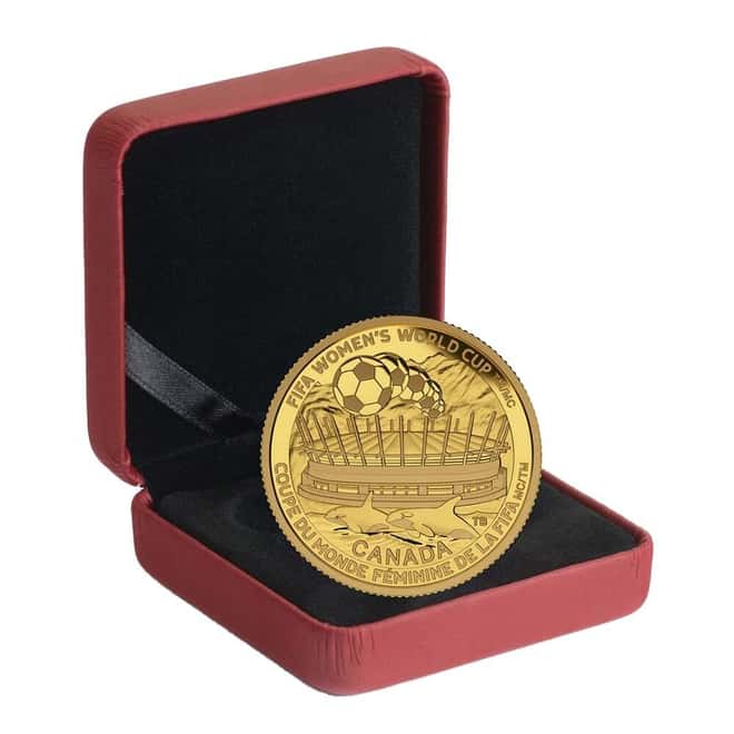 2015 Canada 1/4 oz FIFA Women's World Cup The Championship Game Proof Gold Coin