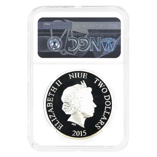 2015 Niue 1 oz Marvel Avengers Age of Ultron Hulk Proof Colorized Silver Coin NGC PF 70 UCAM