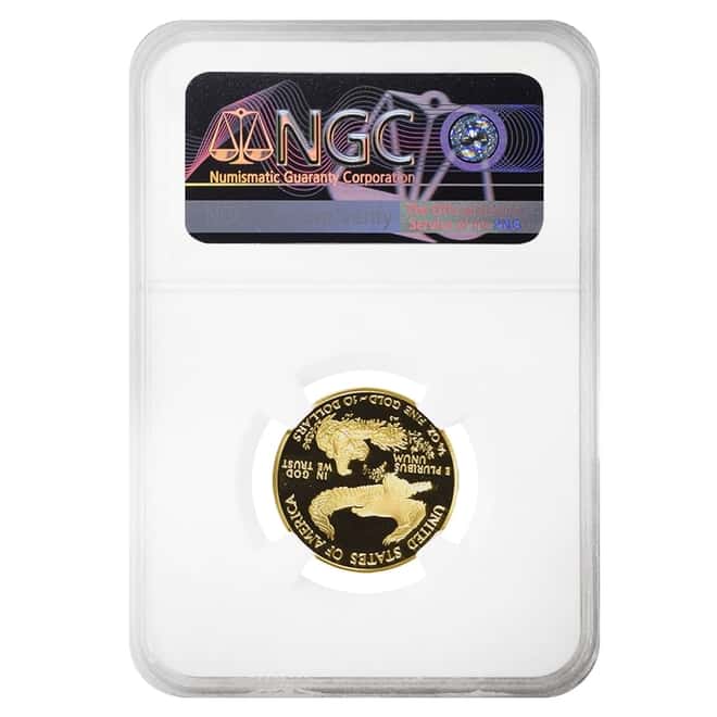 2015 W 1/4 oz $10 Proof Gold American Eagle NGC PF 70 UCAM (Rhett Jeppson Sign)