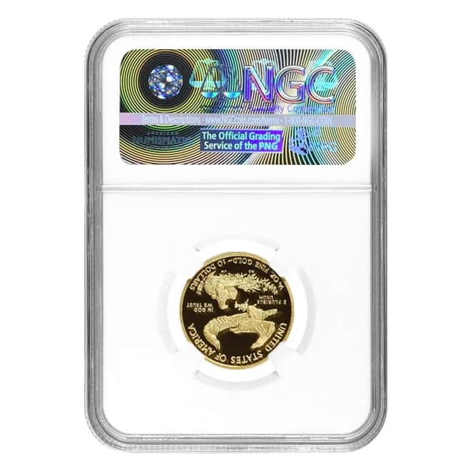 2015 W 1/4 oz $10 Proof Gold American Eagle NGC PF 70 UCAM (Edmund Moy Sign Label)