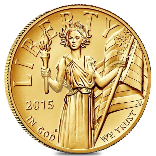 2015-W 1 oz $100 American Liberty High Relief Gold Coin (Scruffy)