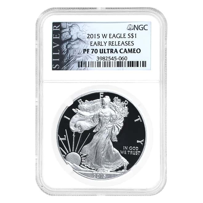 2015-W 1 oz Proof Silver American Eagle NGC PF 70 ER (Liberty)