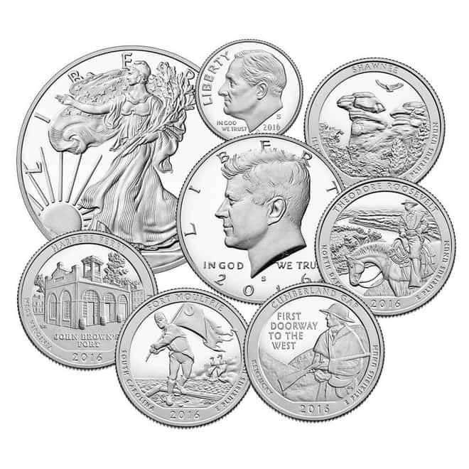 2016-S US Mint Limited Edition Silver Proof 8-Coin Set (w/Box and COA)