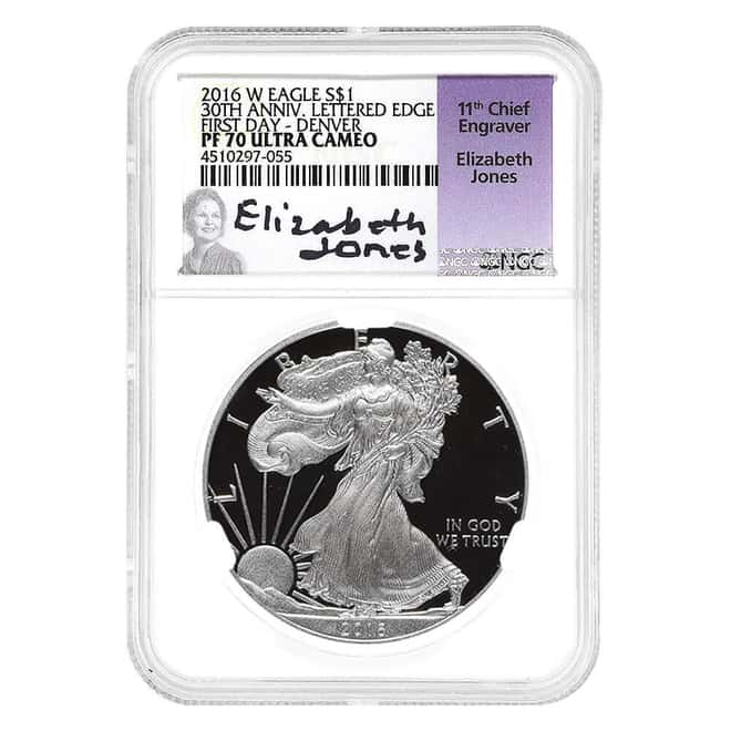 2016-W 3 oz Proof Silver American Eagle 3-Coin Set NGC PF 70 UCAM FD (Elizabeth Jones)