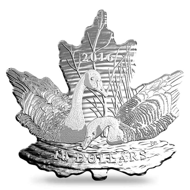 2016 1/2 oz Silver Maple Leaf Silhouette - Canada Geese Proof Coin (w/Box & COA)