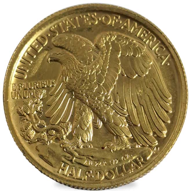 2016 1/2 oz Walking Liberty Centennial Gold Coin 1916-2016 100th Anniversary (Scruffy)