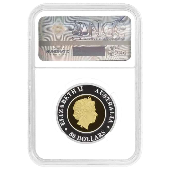 2016 1 oz Proof Gold/Silver Australian Wedge-Tailed Eagle Perth Mint NGC PF 70 (John M. Mercanti)