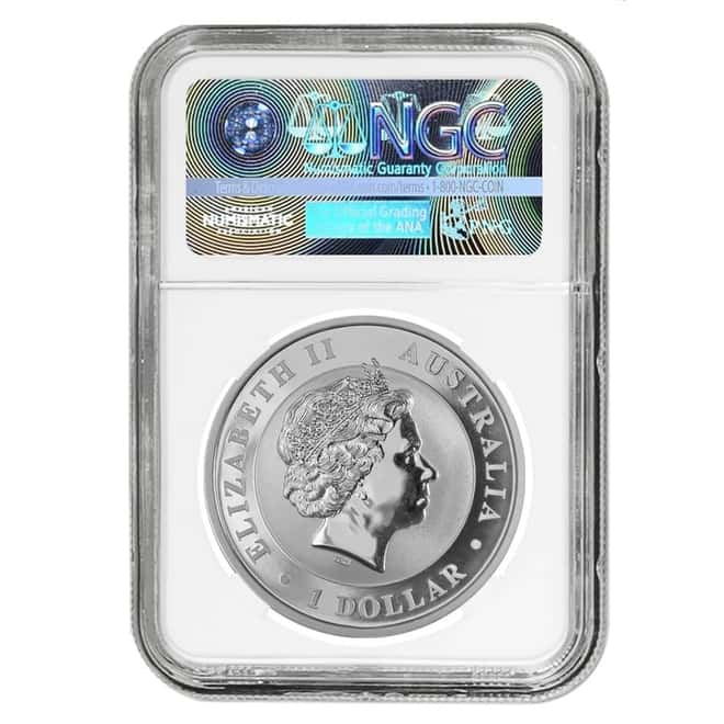 2016 1 oz Silver Australian Wedge-Tailed Eagle Perth Mint NGC MS 70 (J. Mercanti Sign Label)