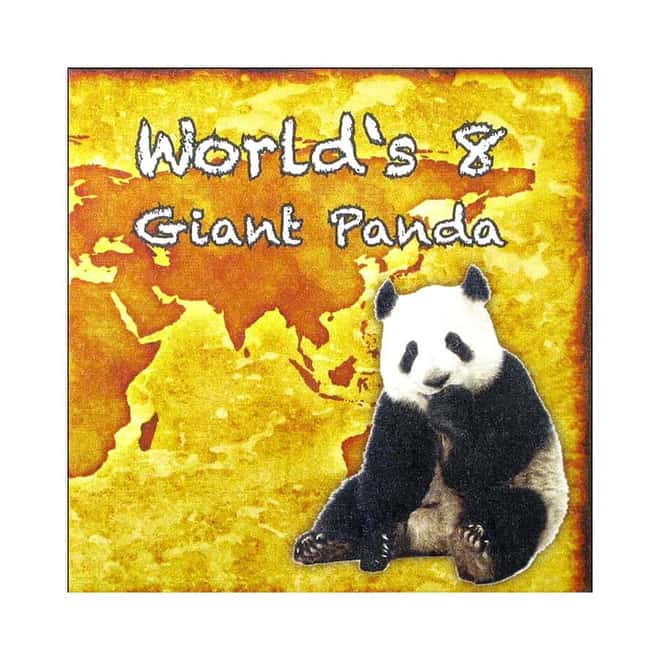2016 1 oz Silver Giant Panda - World's 8 Burkina Faso Antiqued Coin (w/Box & COA)