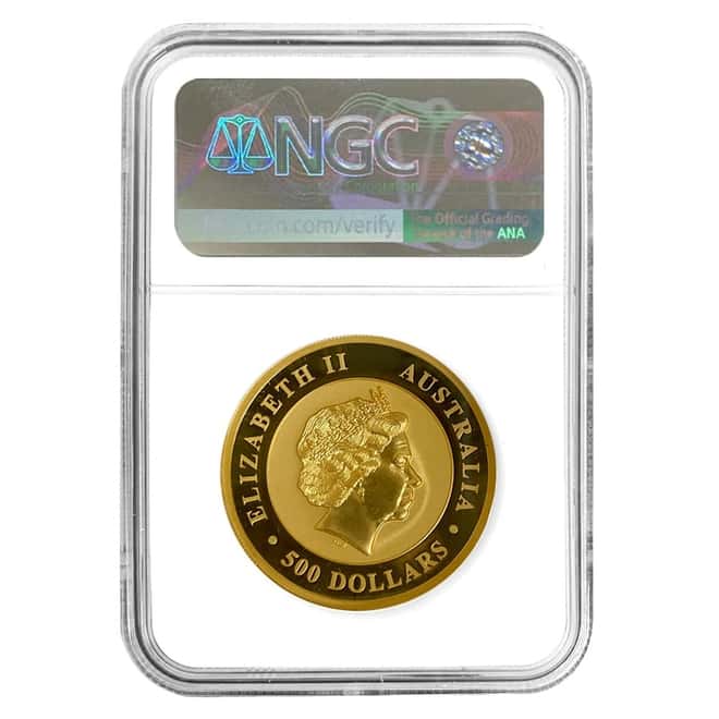 2016 2 oz Proof Gold Kimberley Sunrise Australian High Relief NGC Gem Proof