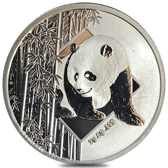 2016 China 2 Gram Panda Honolulu HSNA Proof Silver Medal .999 Fine