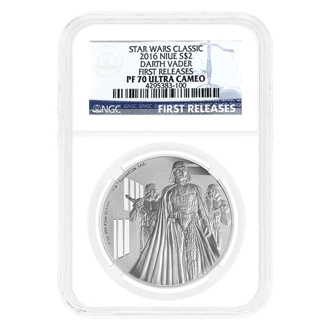 2016 Niue 1 oz Star Wars Darth Vader Proof Silver Coin NGC PF 70 UCAM FR