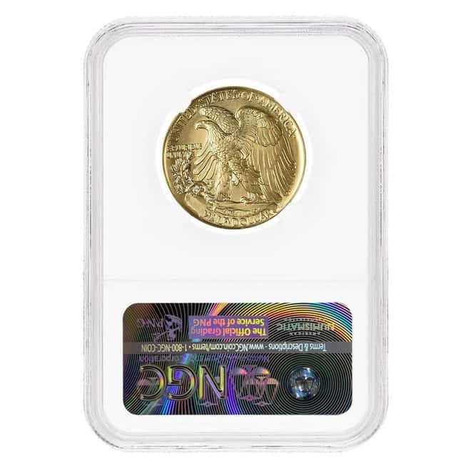 2016-W 1/2 oz Walking Liberty Half Dollar Centennial Gold Coin NGC SP 70 FR