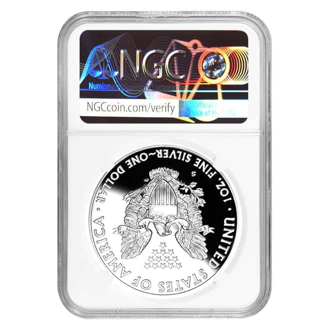 2017-S 1 oz Proof Silver American Eagle Congratulations Set NGC PF 70 UCAM (Edmund C. Moy Signature)