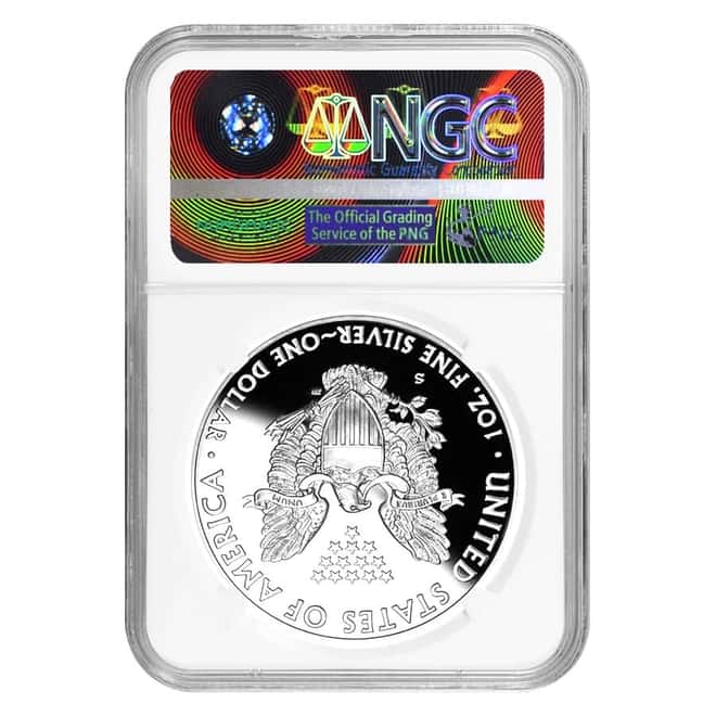 2017-S 1 oz Proof Silver American Eagle Limited Edition NGC PF 70 UCAM (Edmund C. Moy Signature)